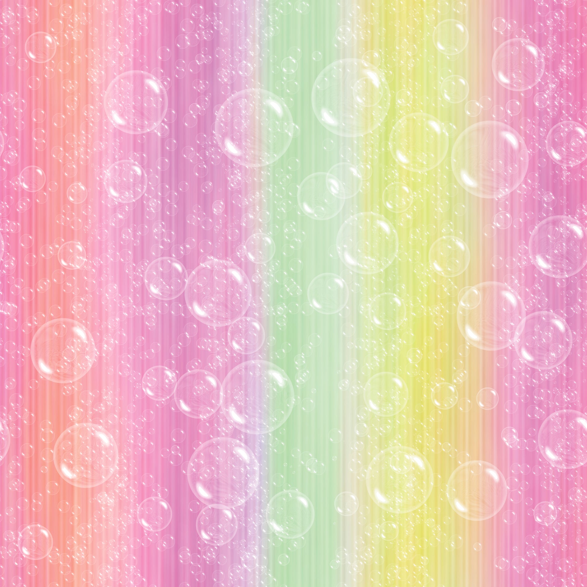 Rainbow Bubbles Patterned Vinyl Sheet