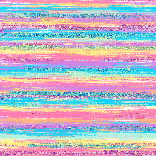 Spring Glitter Paint Brush Strokes 12x12 Patterned Vinyl Sheet