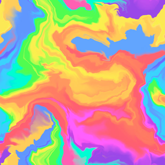 Rainbow Oil Spill 12x12 Patterned Vinyl Sheet
