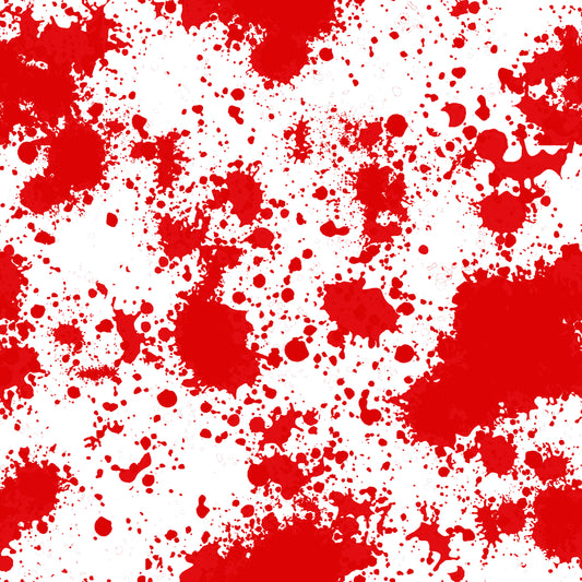 Red Blood Splatter 12x12 Patterned Vinyl Sheet