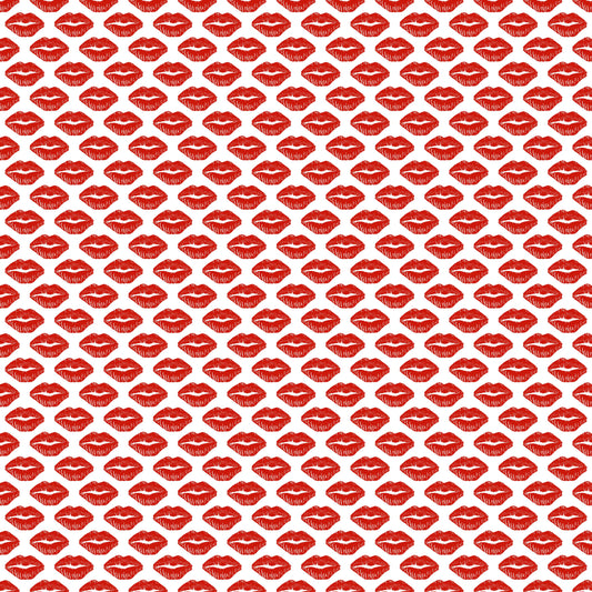 Red Lips 12x12 Patterned Vinyl Sheet