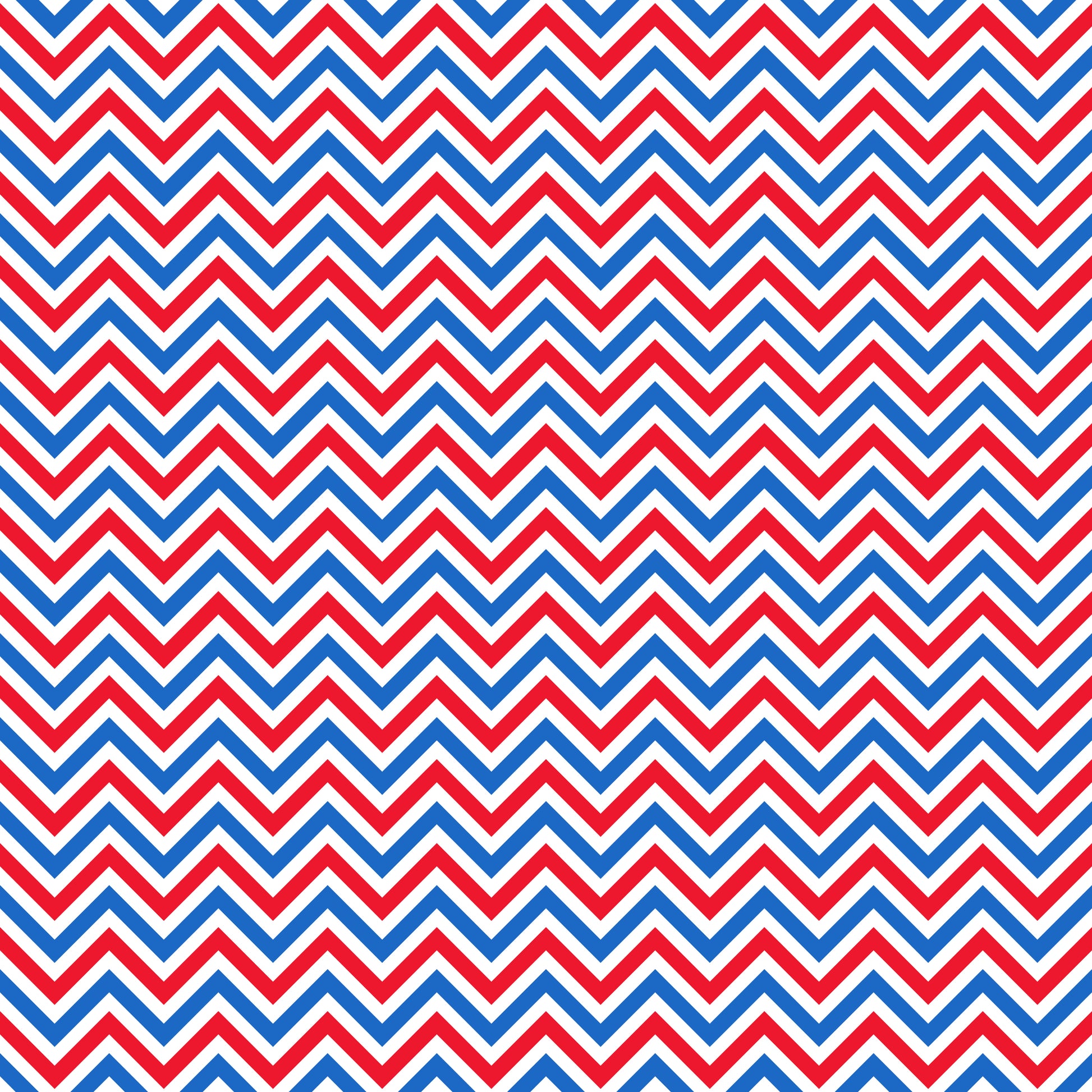Red, White & Blue Chevron Stripes 12x12 Patterned Vinyl Sheet