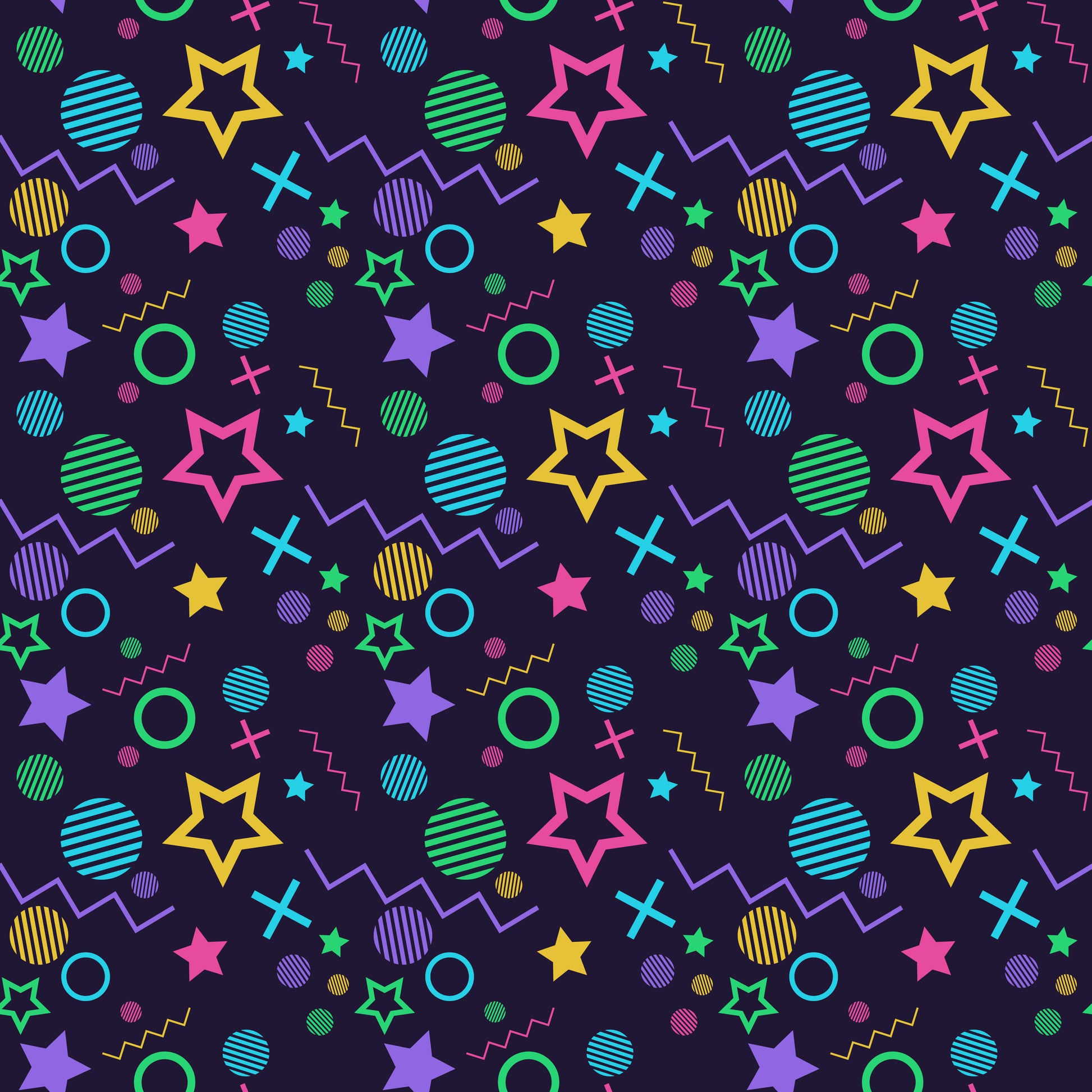 Retro Shapes 12x12 Patterned Vinyl Sheet