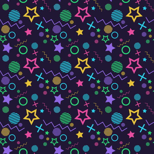 Retro Shapes 12x12 Patterned Vinyl Sheet
