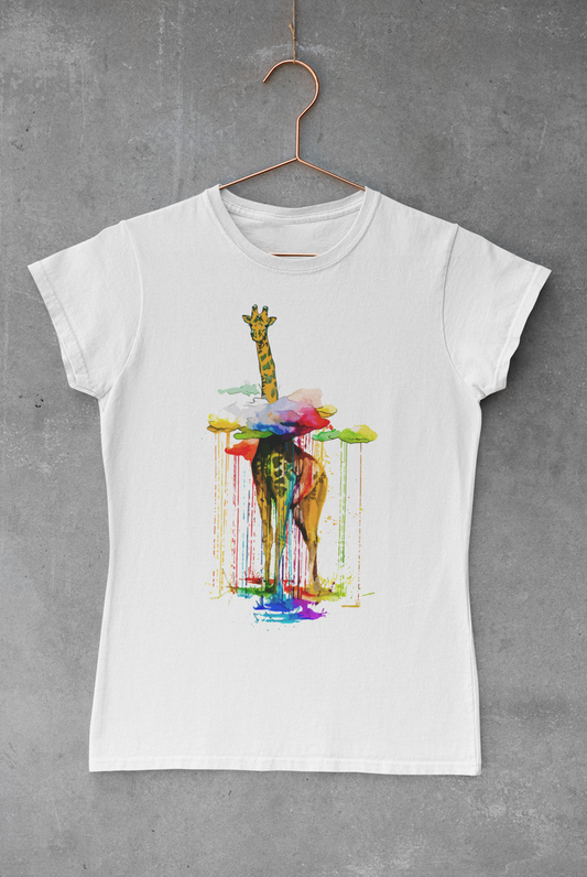 Head Above the Clouds Giraffe Sublimation Transfer