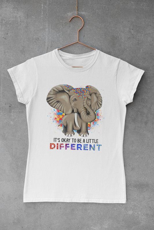 Be Different Elephant (Autism Awareness) Sublimation Transfer