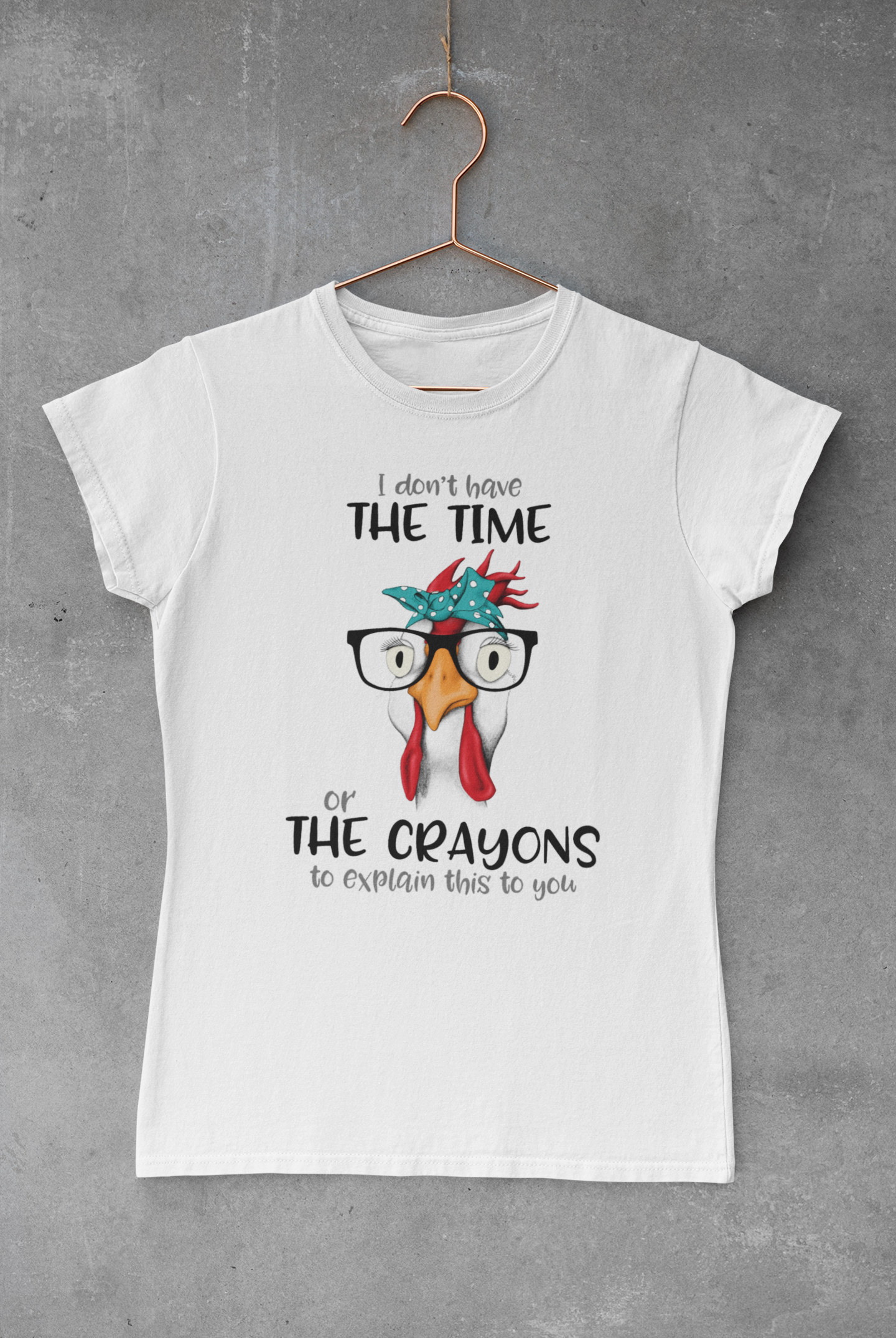 Sarcastic Chicken Sublimation Transfer