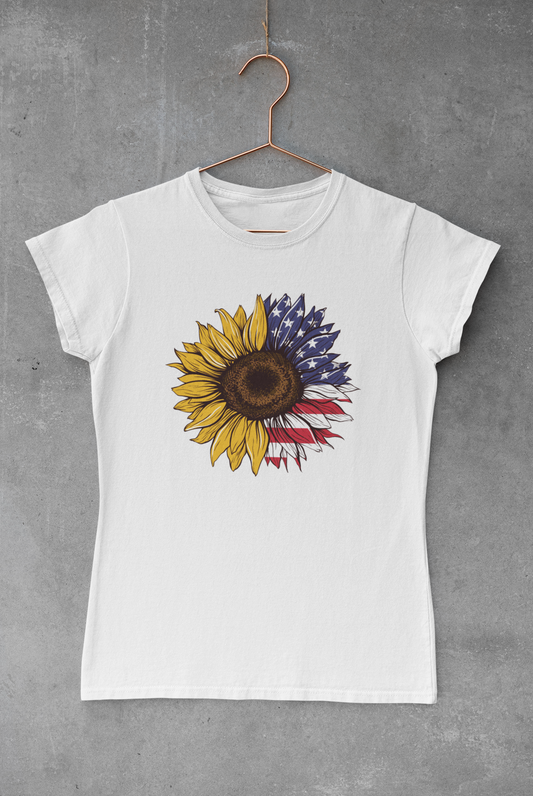 USA Sunflower Sublimation Transfers