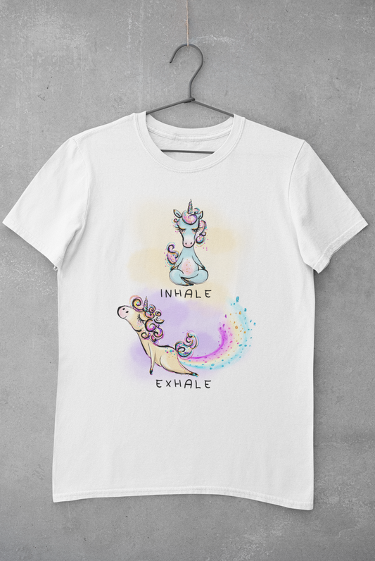 Inhale Exhale Unicorn Sublimation Transfer