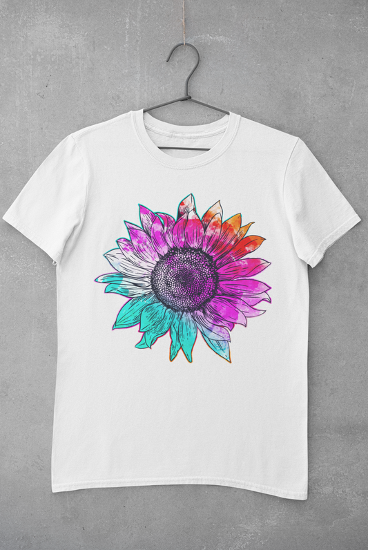 Multi-Color Sunflower Sublimation Transfer