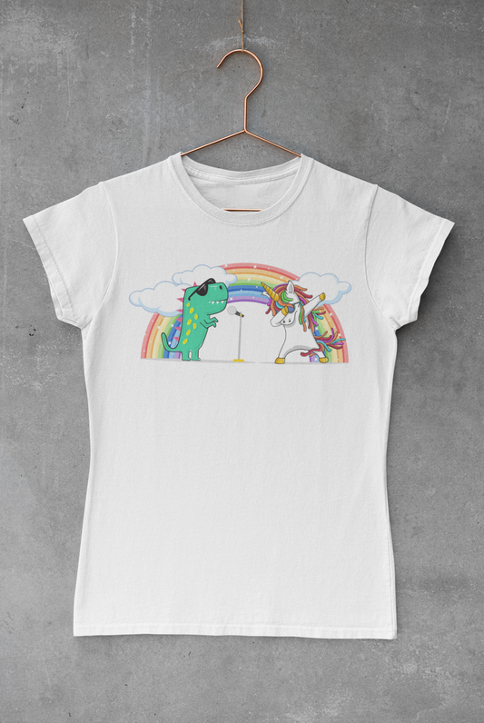 Dancing Dino and Unicorn Sublimation Transfer