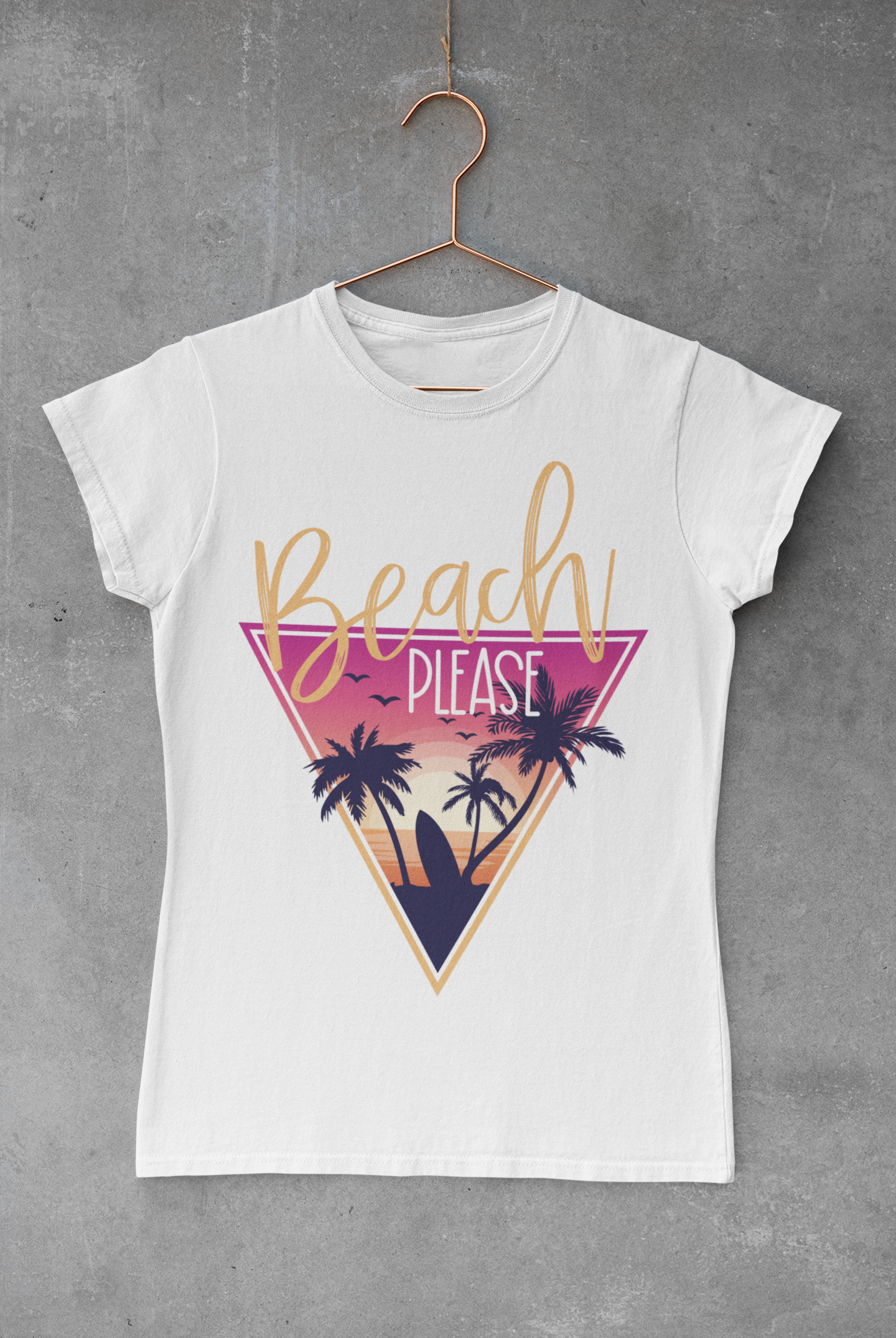 Beach Please Sublimation Transfer