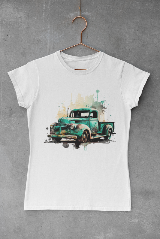 Truck Watercolor Transfer