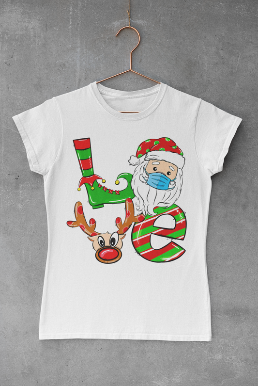 Love Santa Sublimation Transfer