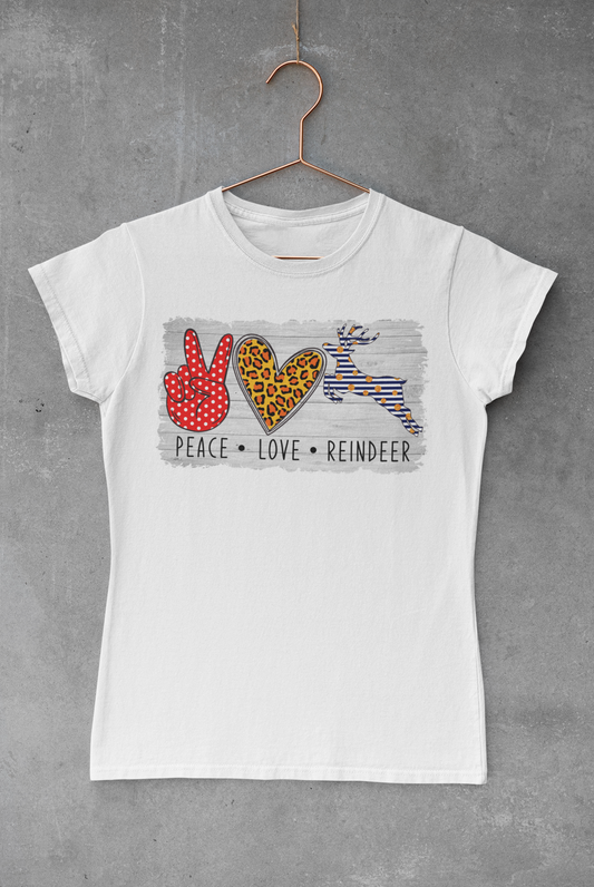 Peace Love Reindeers Sublimation Transfer
