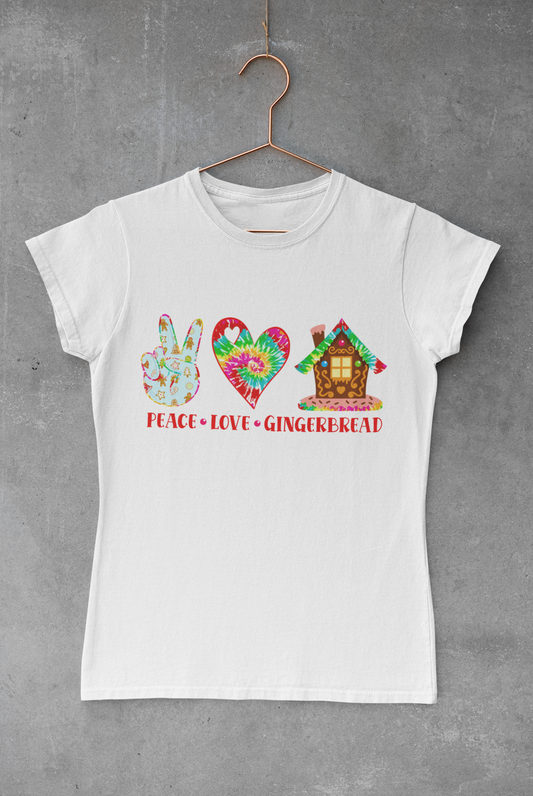 Peace Love Gingerbread Sublimation Transfer