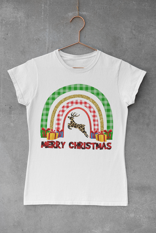 Merry Christmas Rainbow Sublimation Transfer