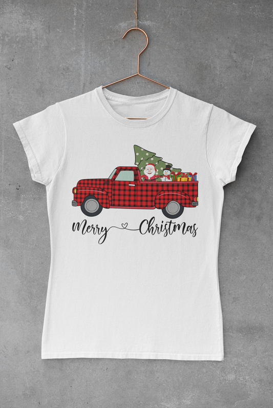 Merry Christmas Truck Sublimation Transfer