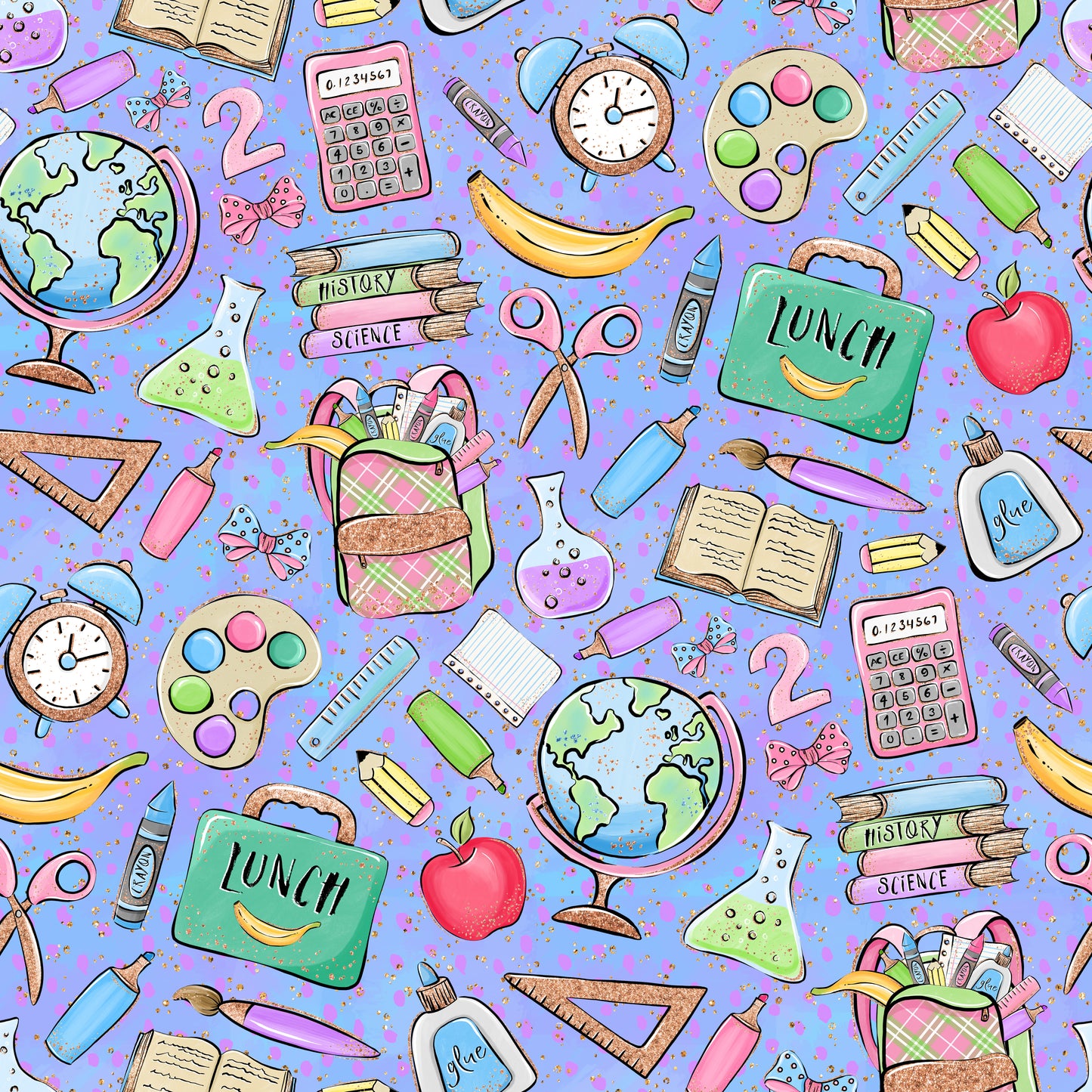School Essentials 12x12 Patterned Vinyl Sheet