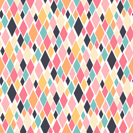 Retro Diamonds 12x12 Patterned Vinyl Sheet