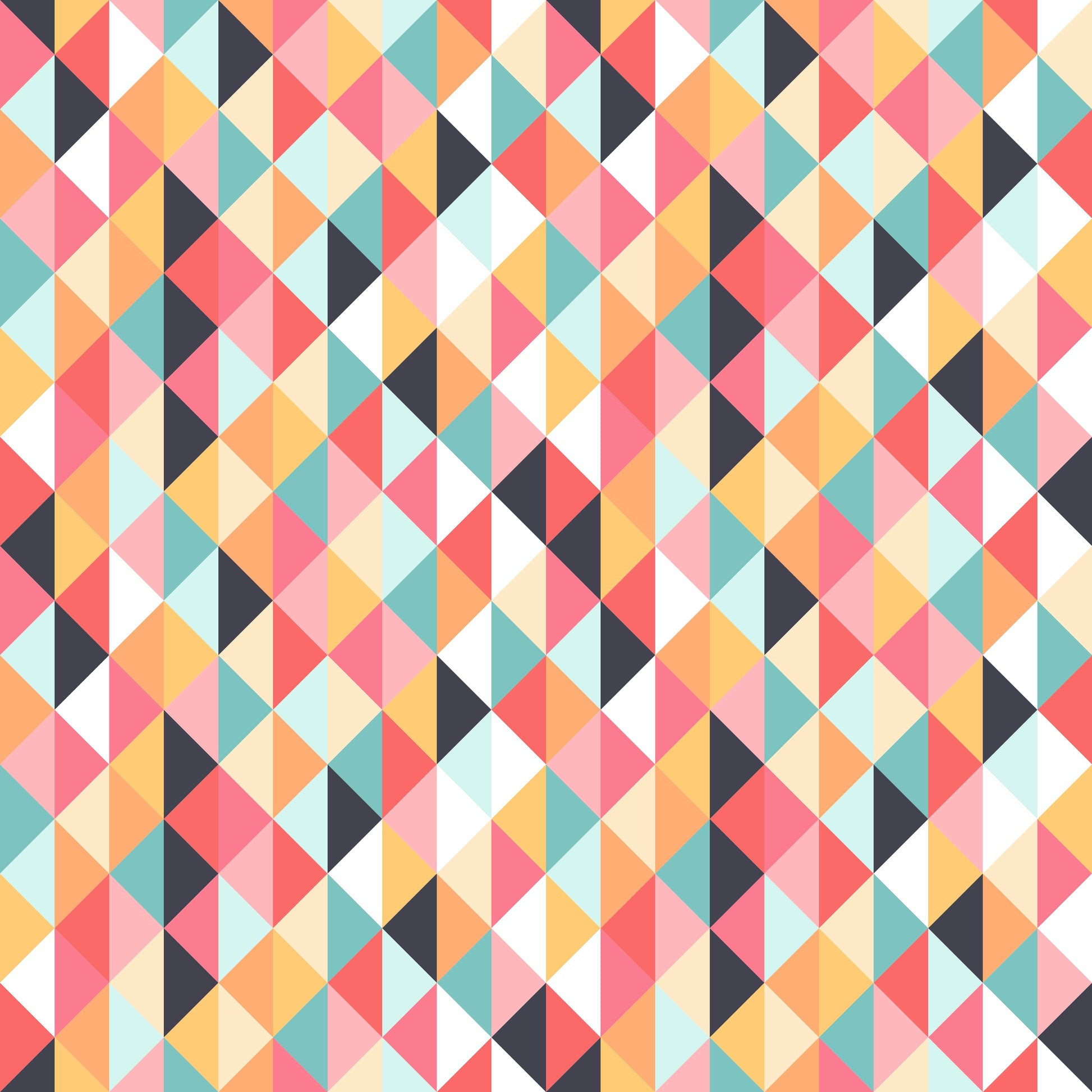 Retro Triangles 12x12 Patterned Vinyl Sheet