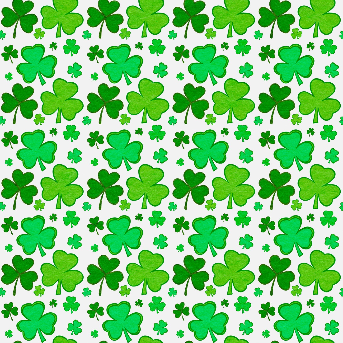 Shamrocks of all Sizes 12x12 Patterned Vinyl Sheet