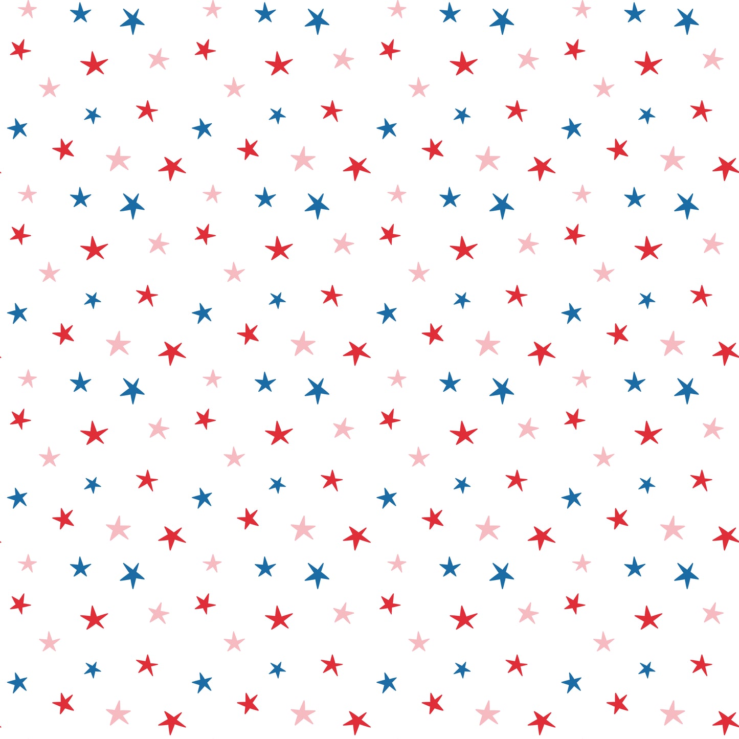 Red, White, Blue & Pink Stars 12x12 Patterned Vinyl Sheet