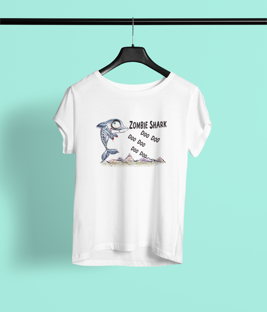 Zombie Shark T Shirt Sublimation Transfer (Youth Size)