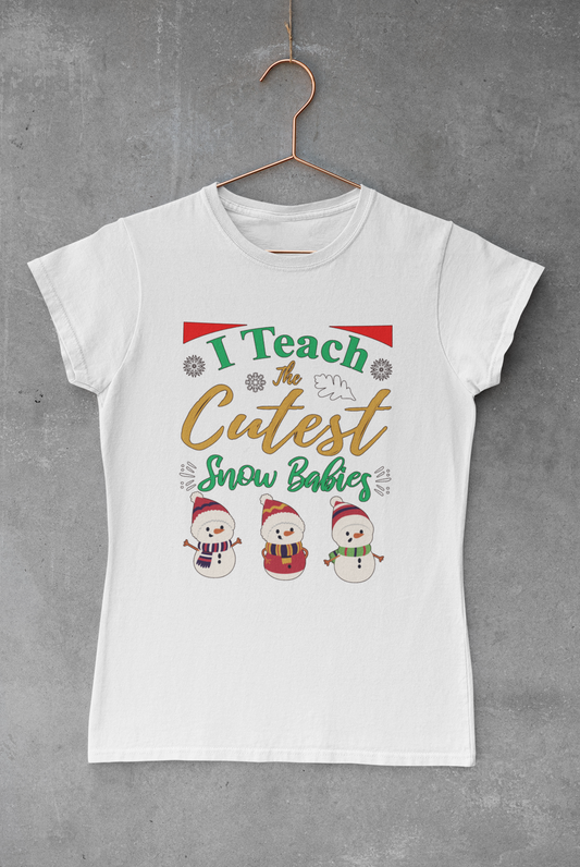 Teach Snow Bunnies Sublimation Transfer