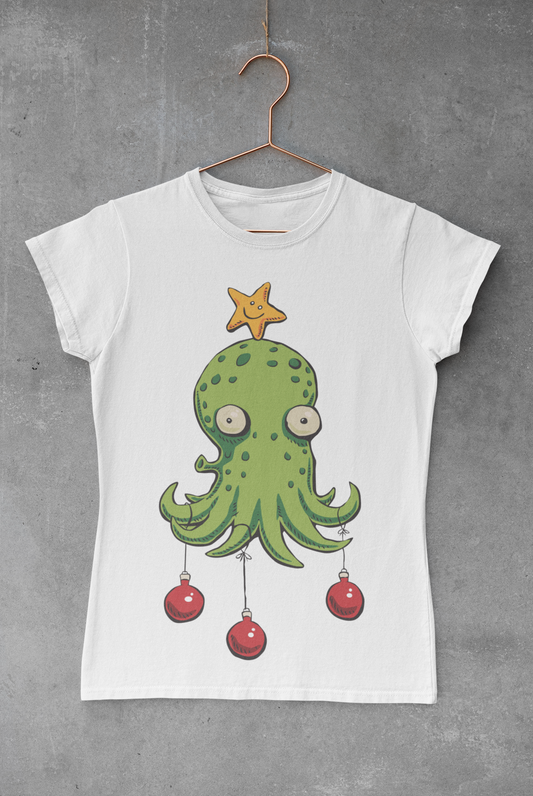 Octopus Christmas Tree Sublimation Transfer