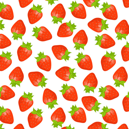 Strawberries 12x12 Patterned Vinyl Sheet