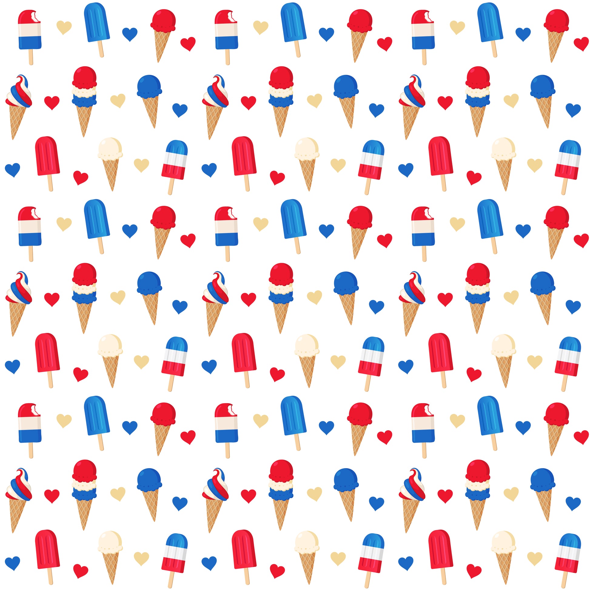 USA Sweets Patterned Vinyl Sheet