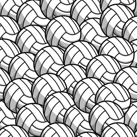 Volleyballs 12x12 Patterned Vinyl Sheet