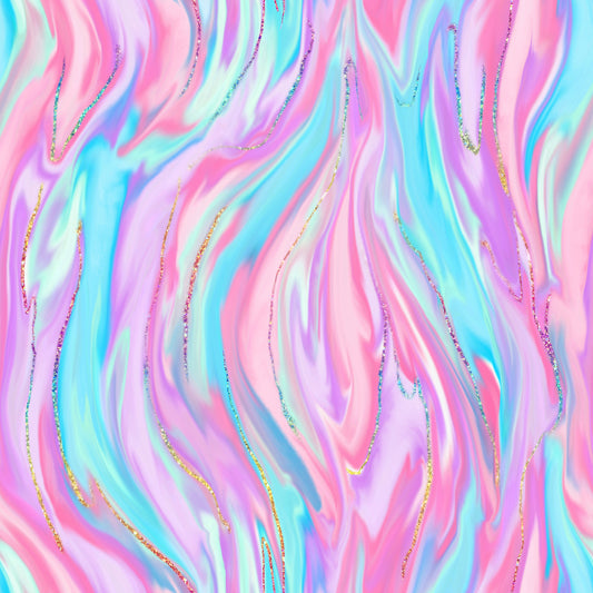 Watercolor Waves 12x12 Patterned Vinyl Sheet
