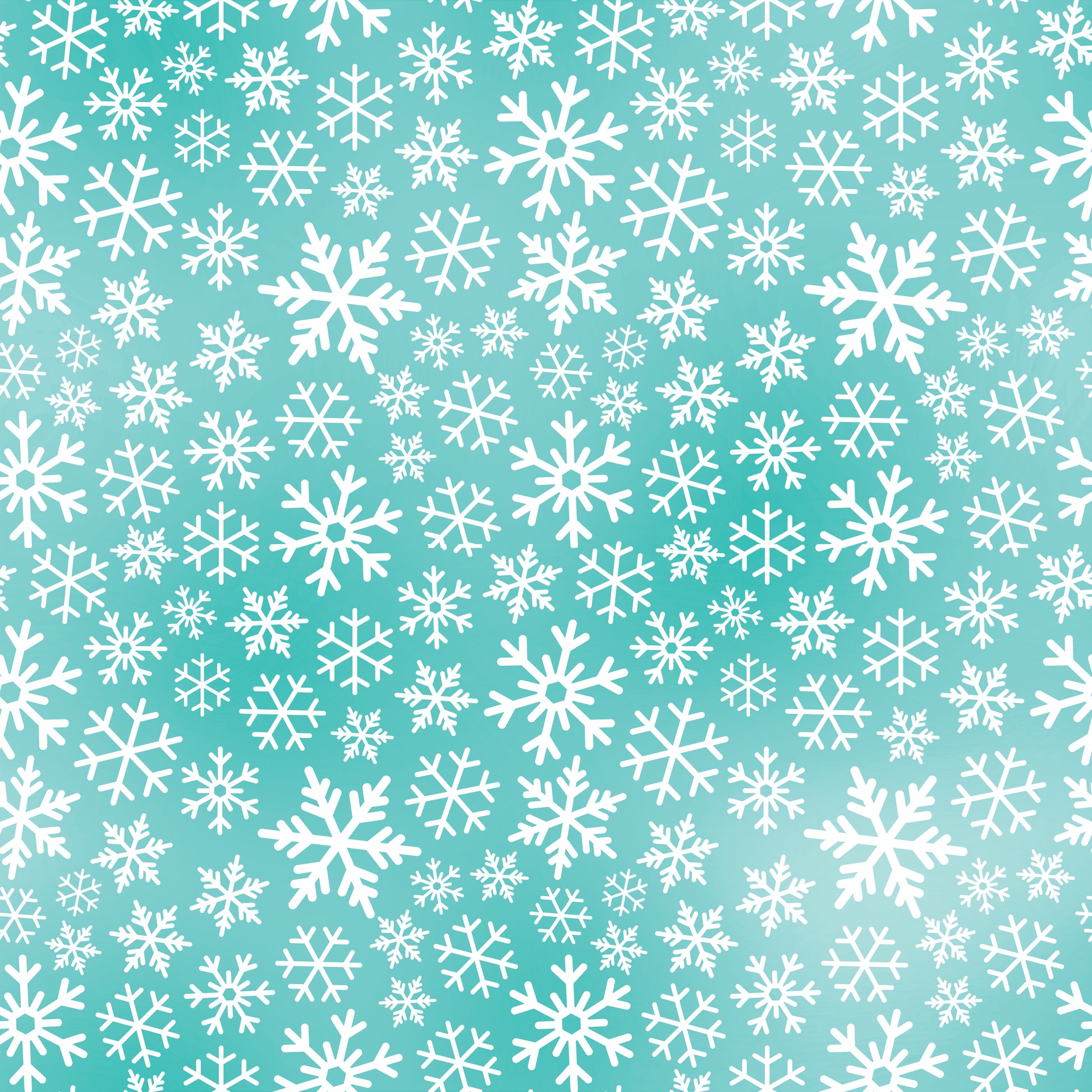 Aqua Snowflakes 12x12 Patterned Vinyl Sheet