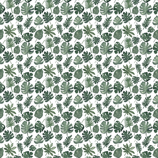 Assorted Jungle Leaves 12x12 Patterned Vinyl Sheet