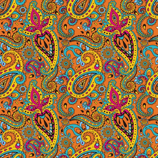Autumn Paisley 12x12 Patterned Vinyl Sheet