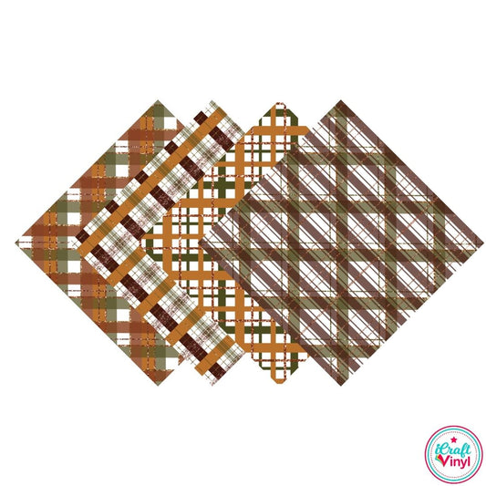 Glitter Fall Plaid Patterned Pack
