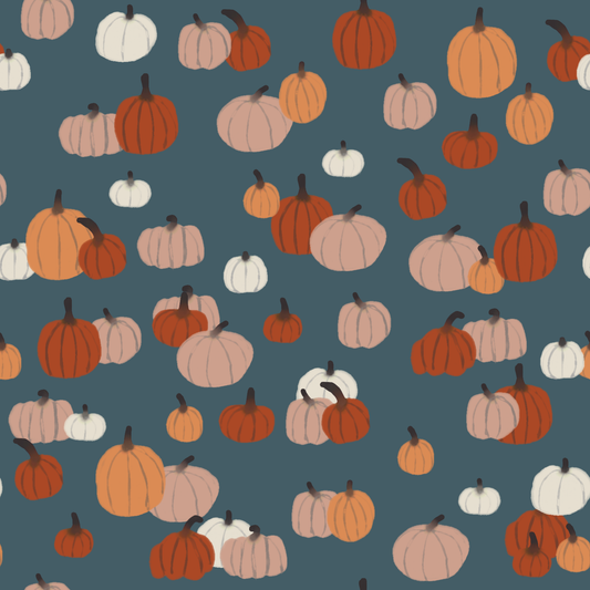 Autumn Pumpkins 12x12 Patterned Vinyl Sheet