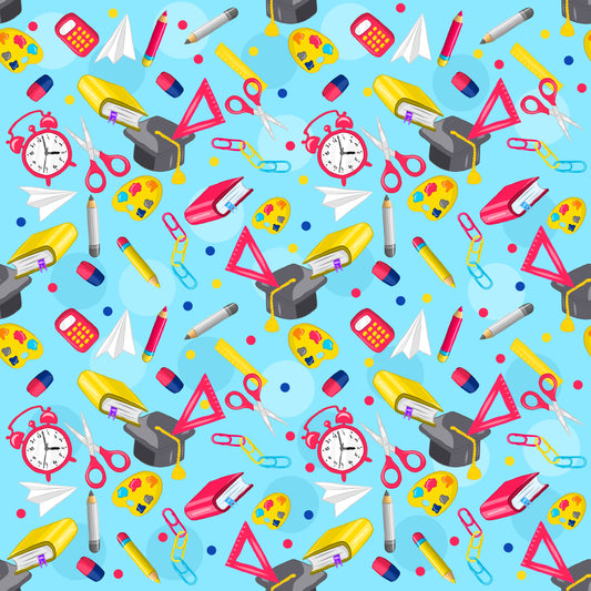 Back to School 12x12 Patterned Vinyl Sheet