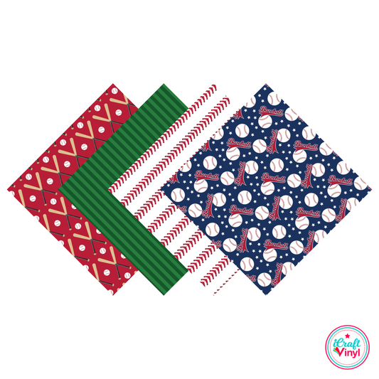 Baseball Patterned HTV Pack