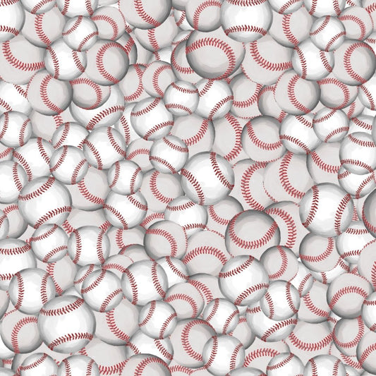 Bunch of Baseballs 12x12 Patterned Vinyl Sheet