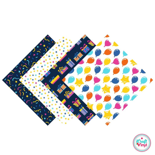 Birthday Party Patterned Vinyl Pack