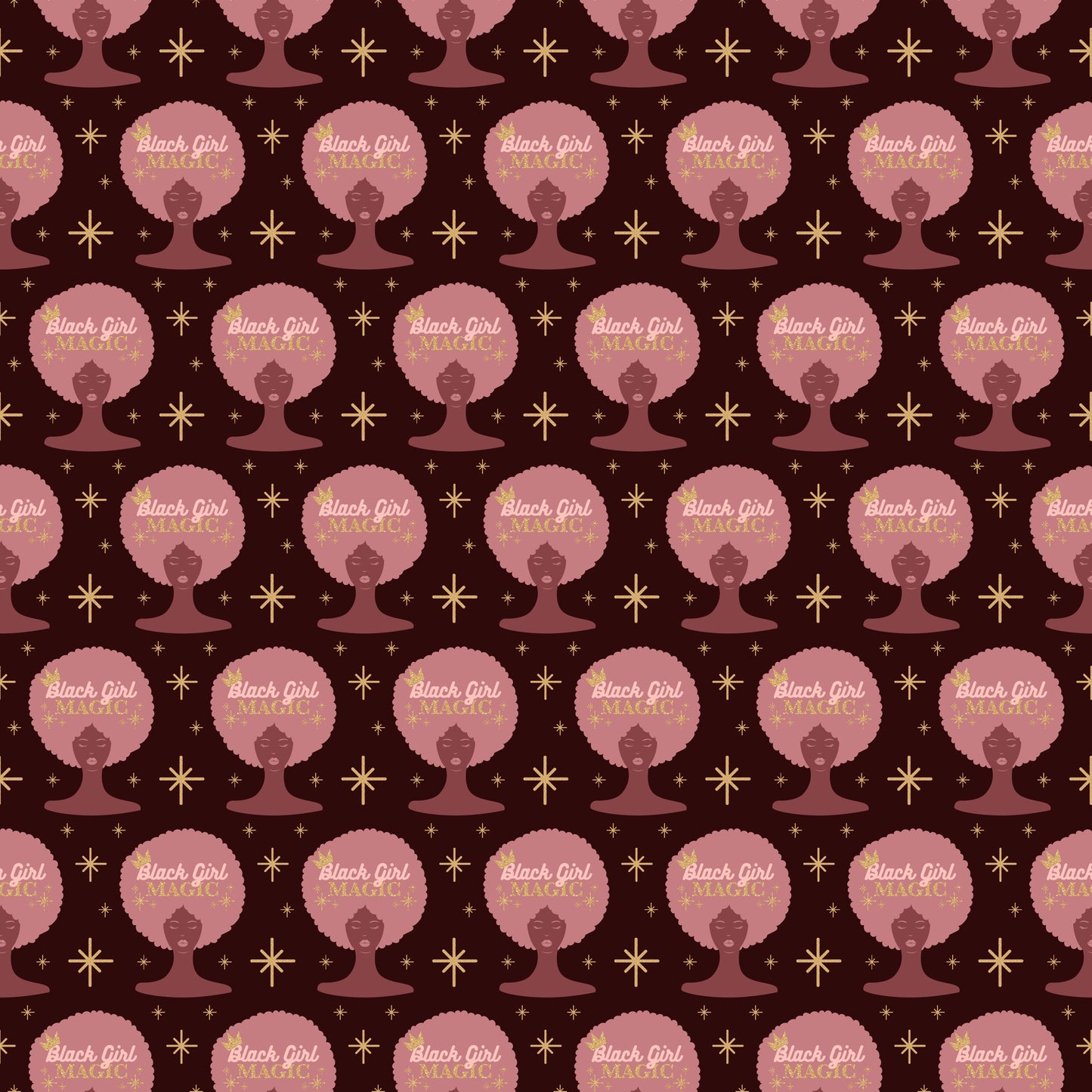 Black Girl Magic 12x12 Patterned Vinyl Sheet