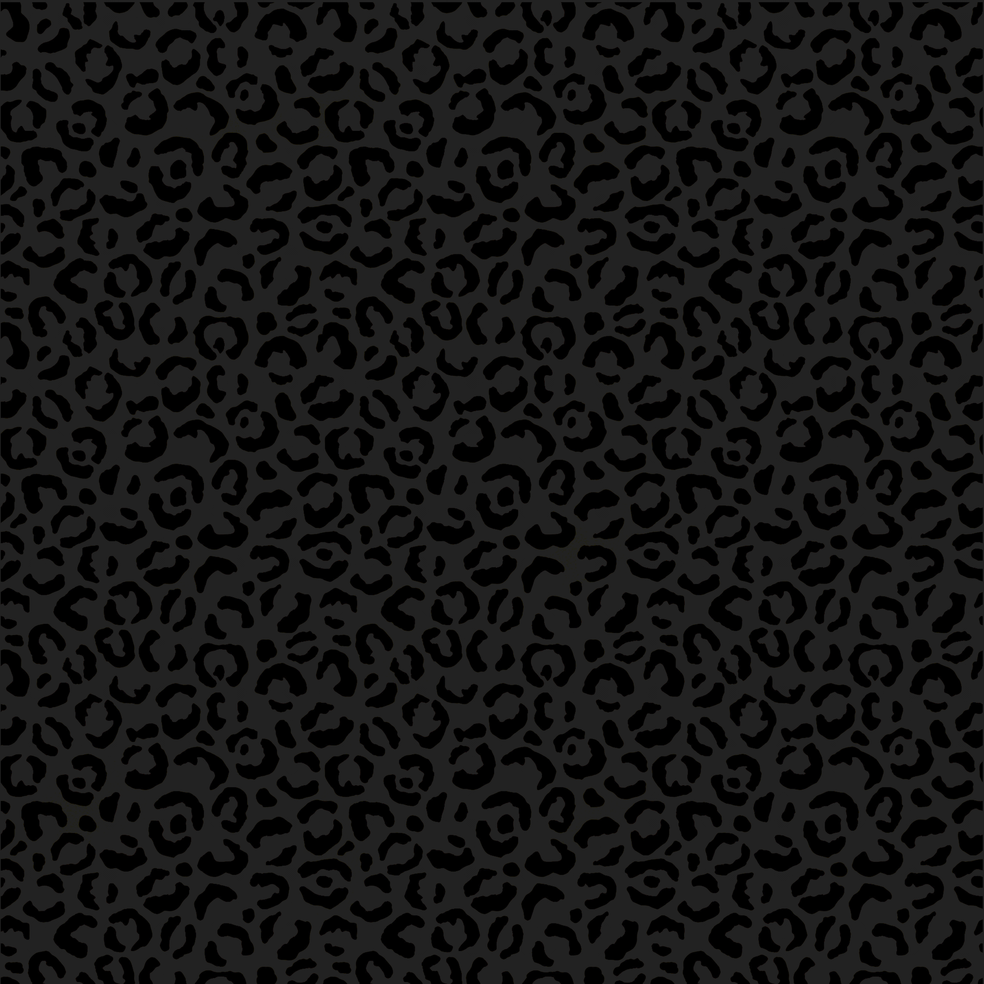 Black Leopard Print Patterned Vinyl Sheet