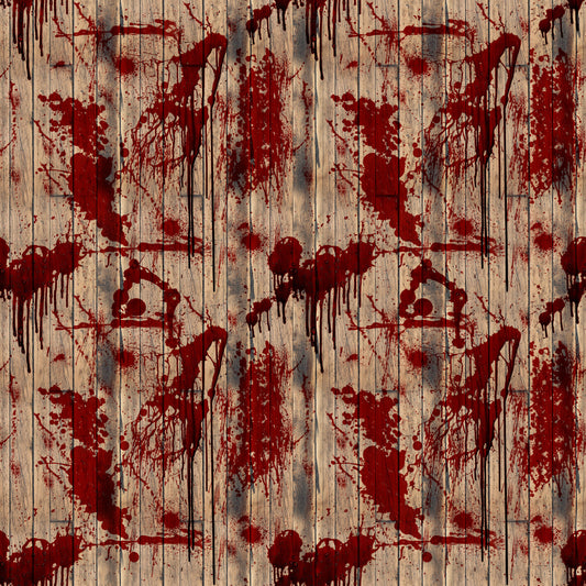 Blood Splatter on Wood 12x12 Patterned Vinyl Sheet