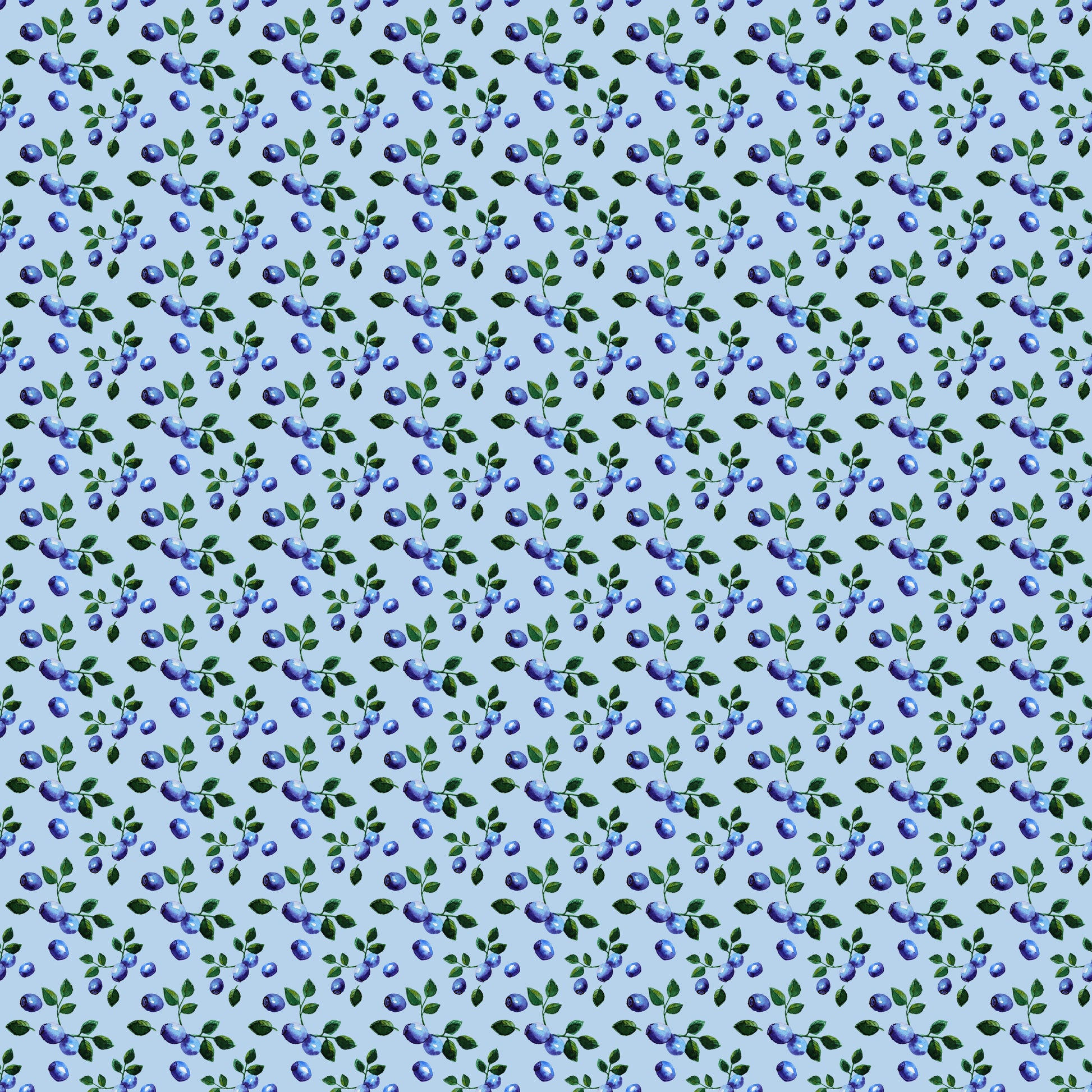 Blueberries 12x12 Patterned Vinyl Sheet