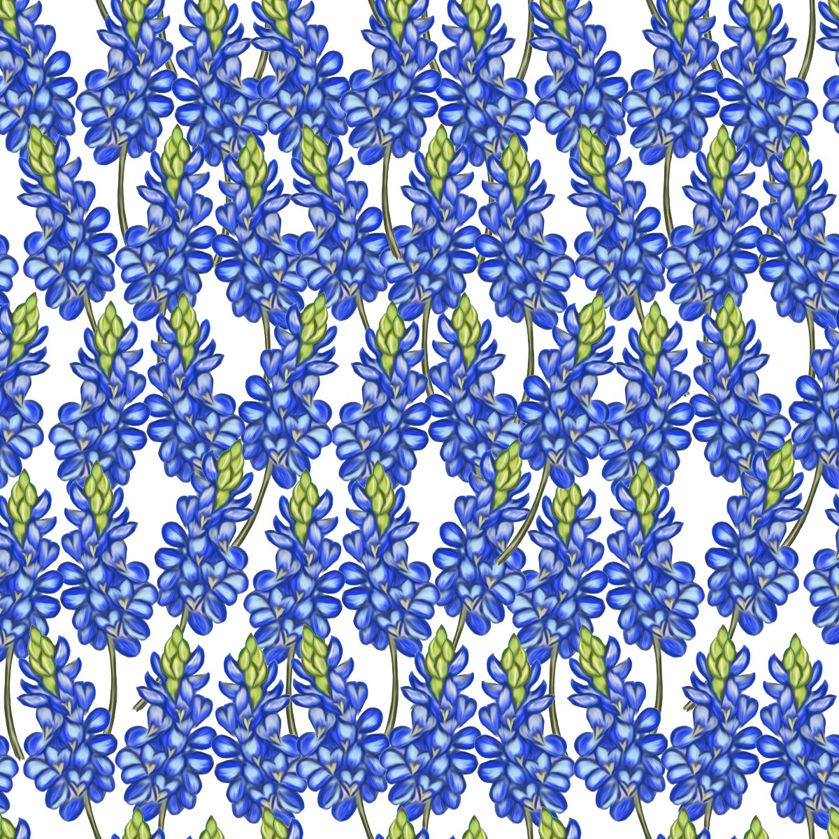 Bluebonnets 12x12 Patterned Vinyl Sheet