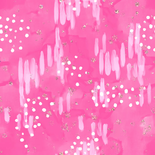 Bubble Gum Pink Brush Splatter 12x12 Patterned Vinyl Sheet