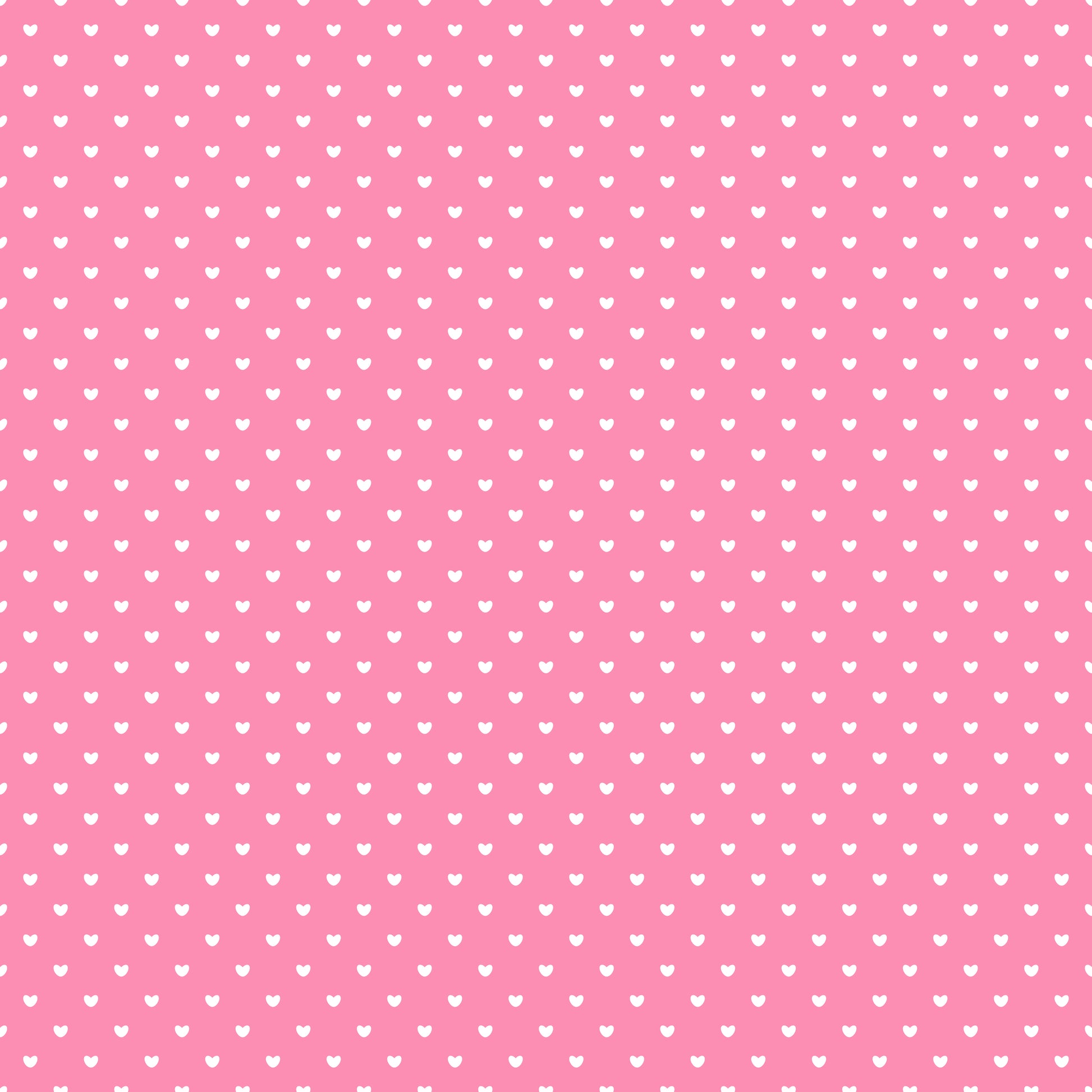 Bubblegum Pink Mini Hearts 12x12 Patterned Vinyl Sheet